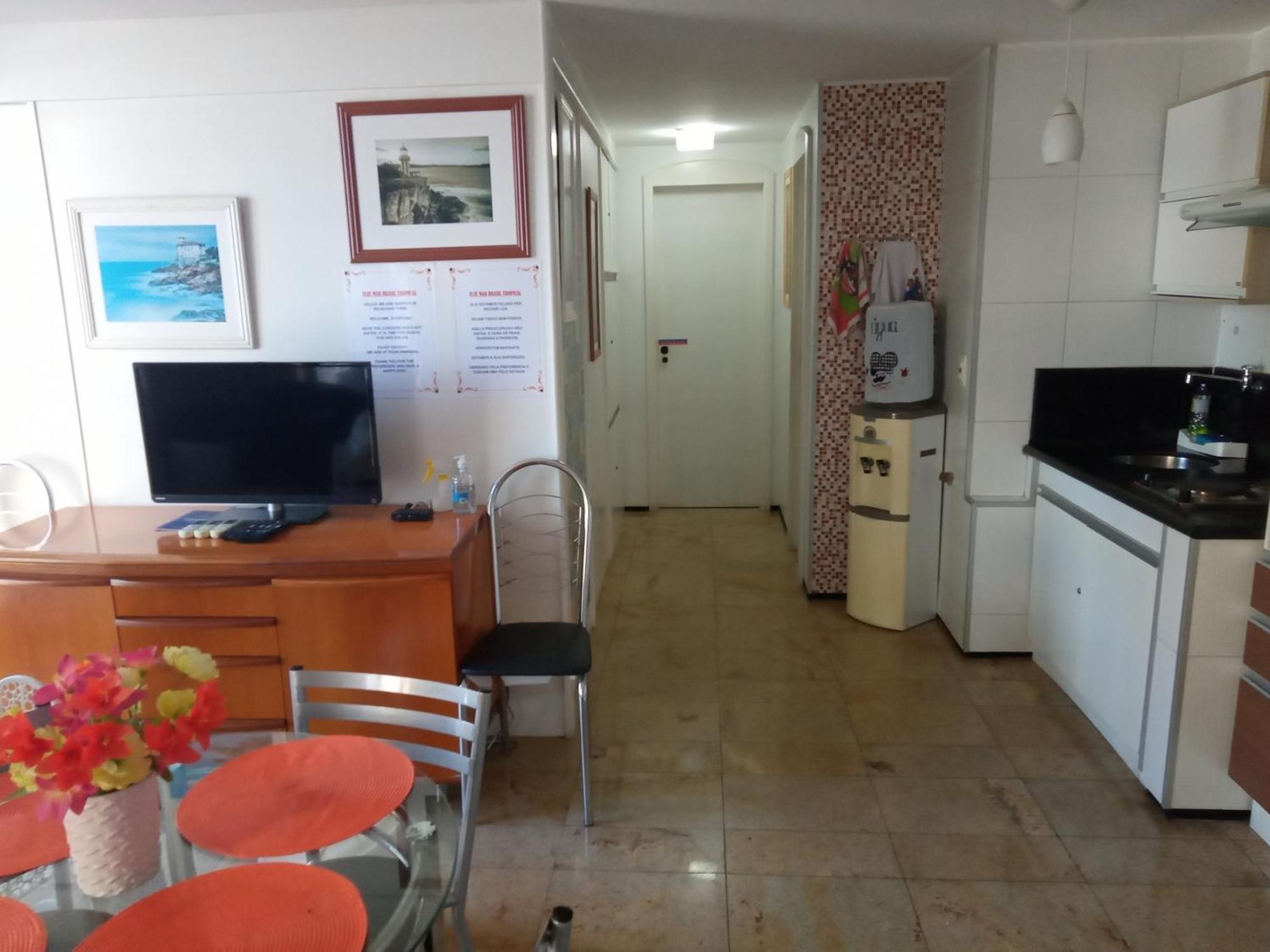 Flat Mar Brasil Tropical - Apartamento De 2 Quartos Com Suite E Vista Do Mar Fortaleza  Exterior photo