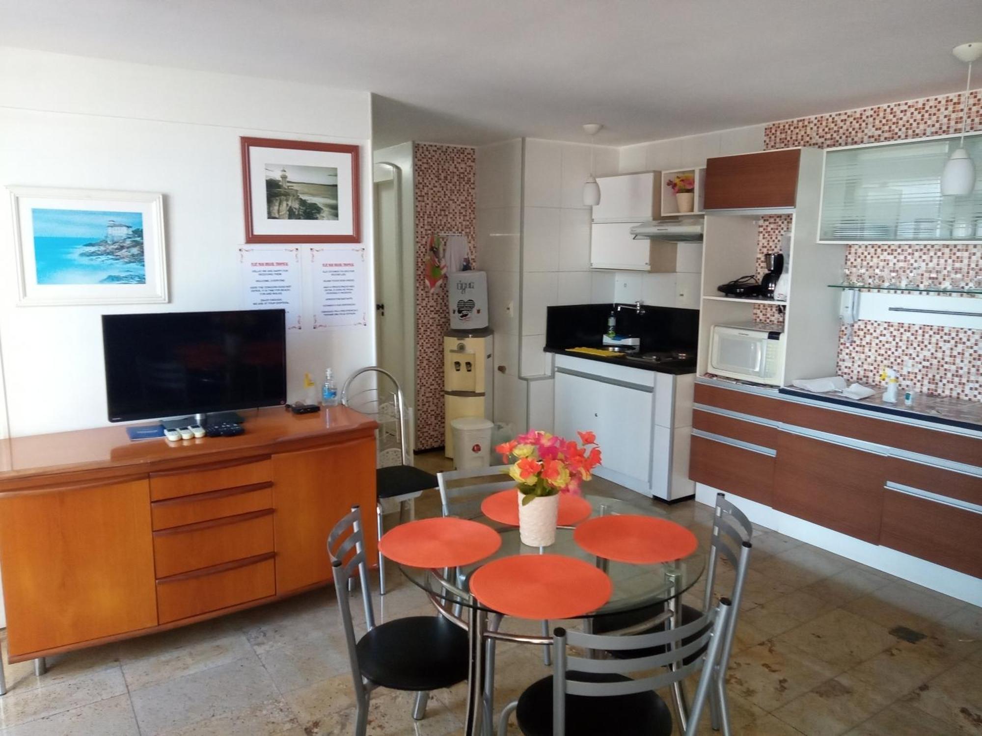 Flat Mar Brasil Tropical - Apartamento De 2 Quartos Com Suite E Vista Do Mar Fortaleza  Exterior photo